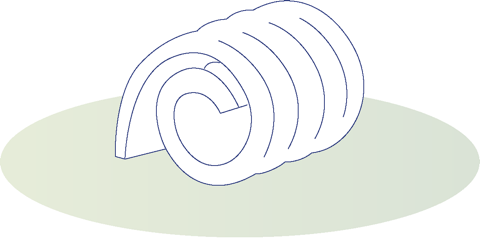 Illustration einer Butter-Rolle.