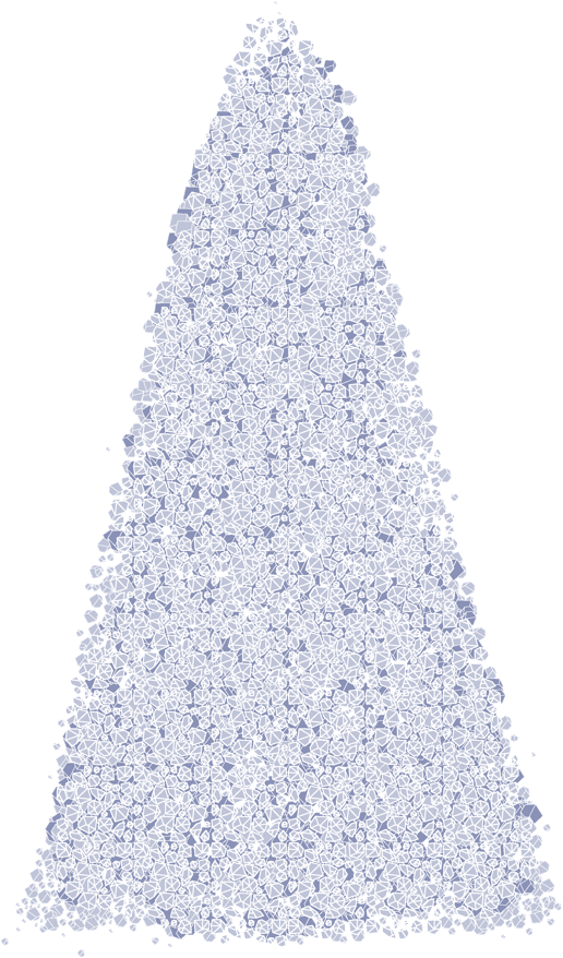 Illustration eines Zuckerbergs mit Zuckerkristallen